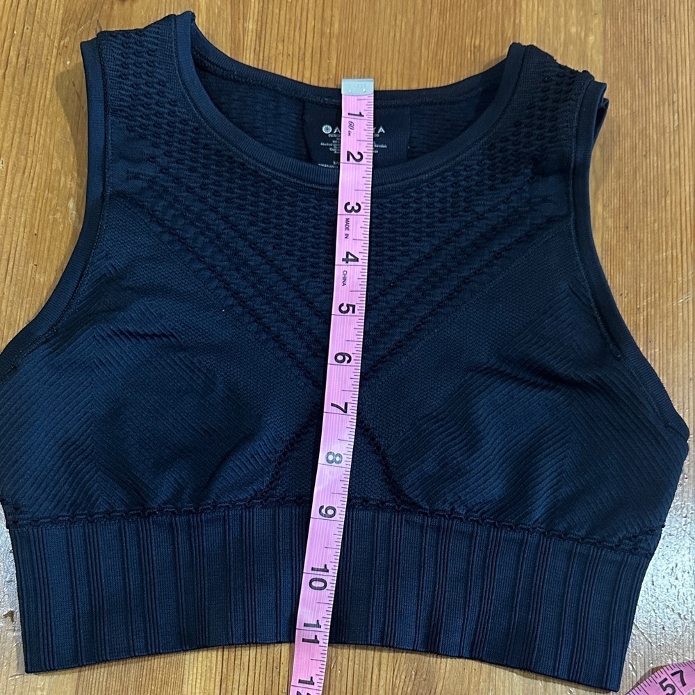 Athleta Midnight Blue Textured Crop Top - Picture 5 of 8